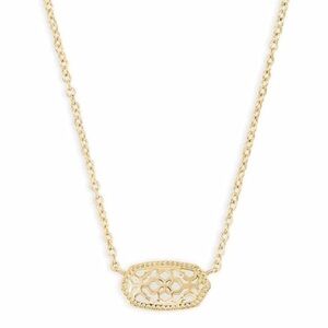 Kendra Scott Dollie Gold Filigree Pendant Necklace NWT